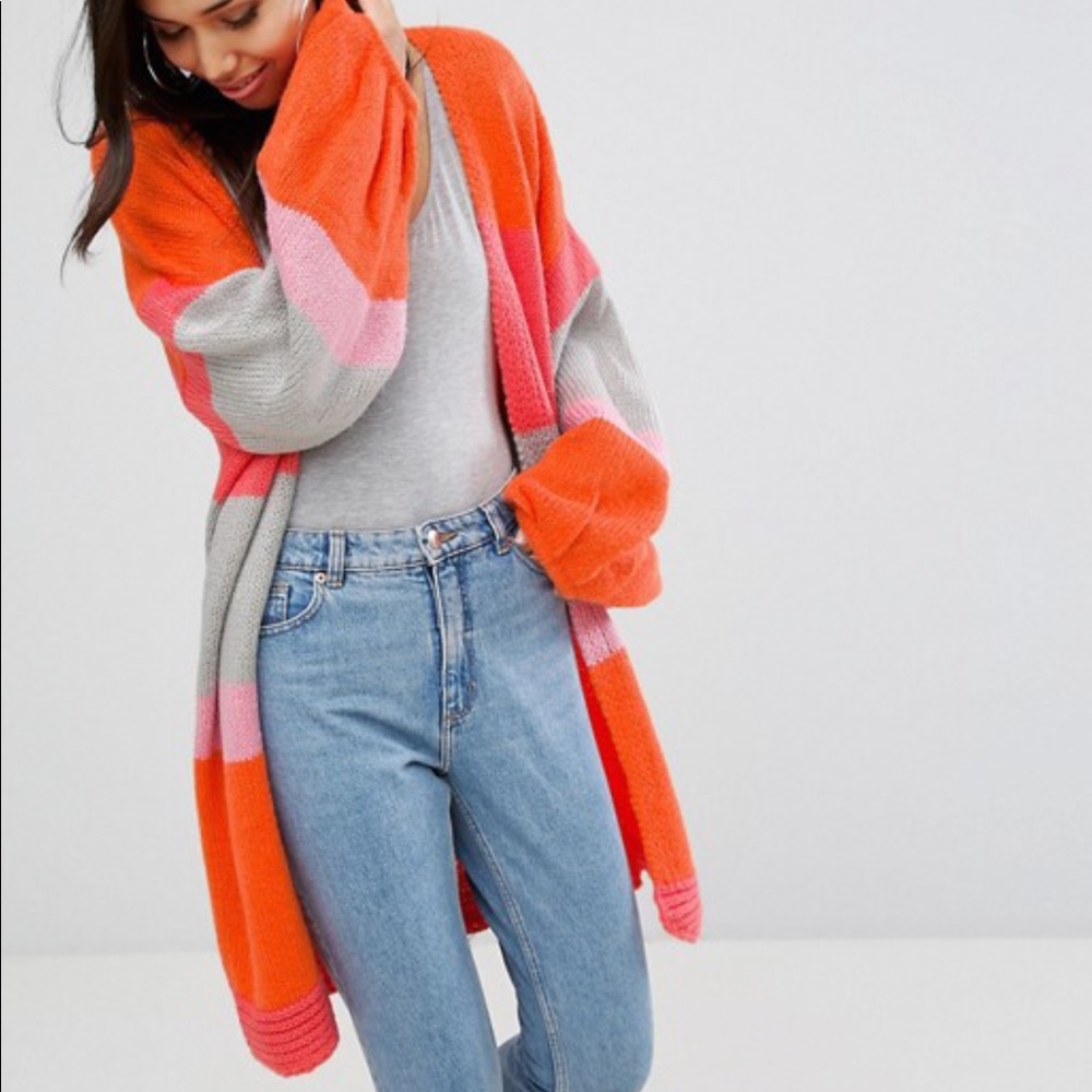 PrettyLittleThing Color-Block Cardigan